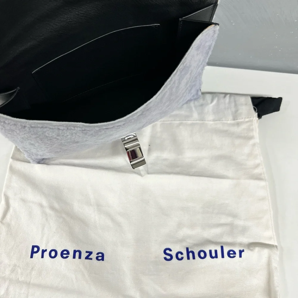 Proenza Schouler Lavender Shearling Clutch - Picture 8 of 10